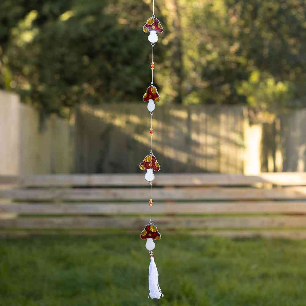 Something Different - String of Mushroom Suncatcher - Multicolours